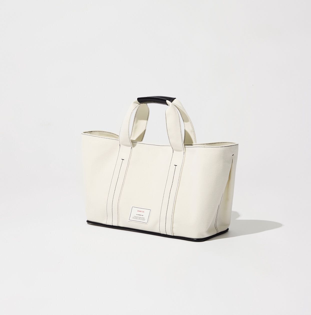 (พร้อมส่ง) Picnic bag (eco-friendly) cream/mint | LINE SHOPPING
