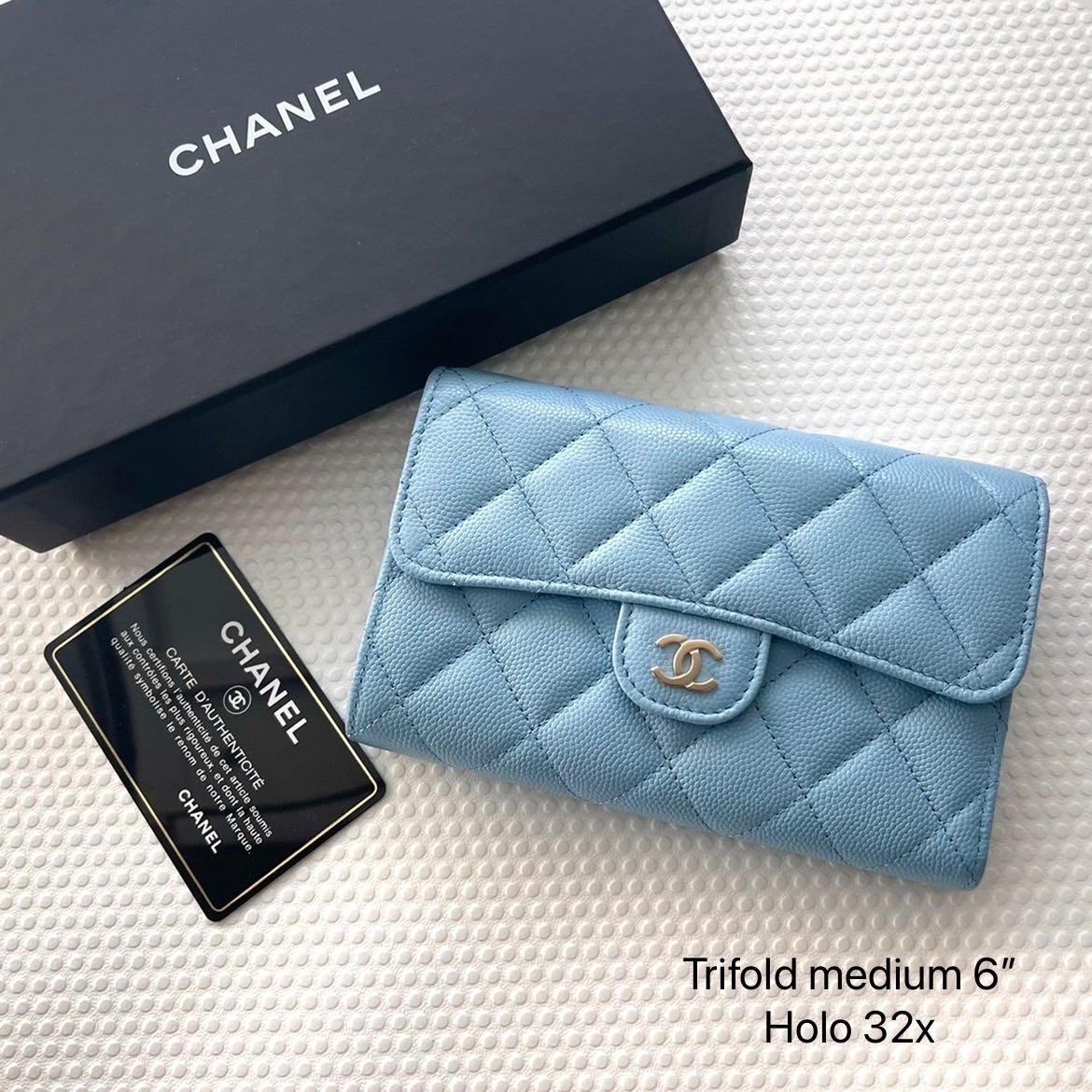 New Chanel trifold medium 6 Holo 32x LINE SHOPPING