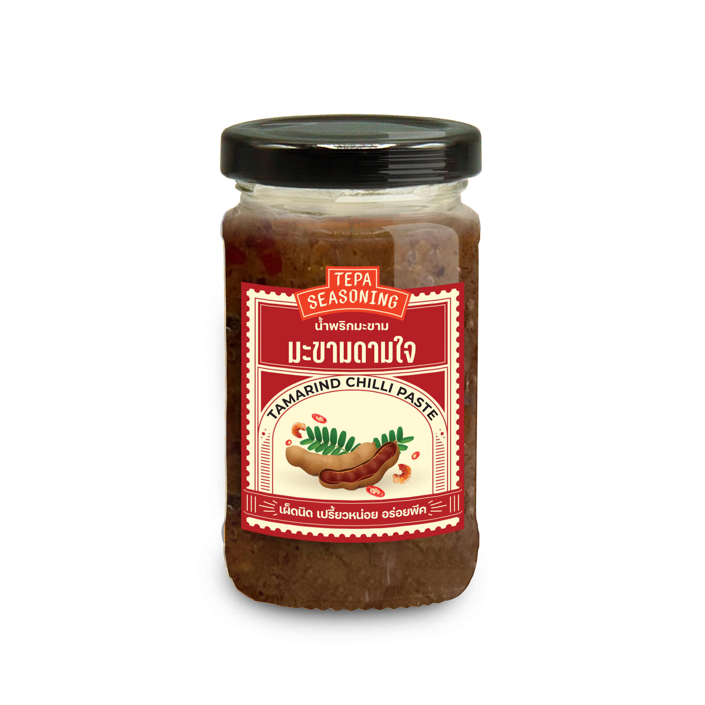 TEPA น้ำพริกมะขามกุ้ง มะขามดามใจ 100 กรัม (Tamarind Chili Paste 100g