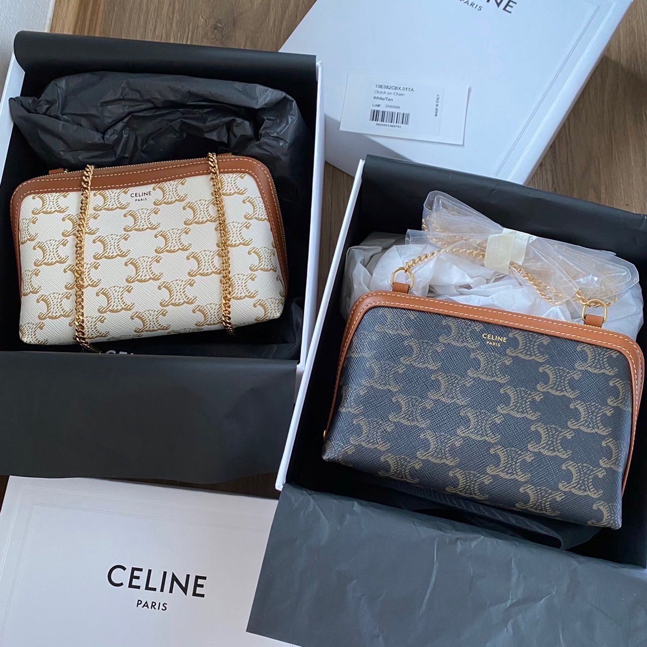 New Celine bag clutch on chain