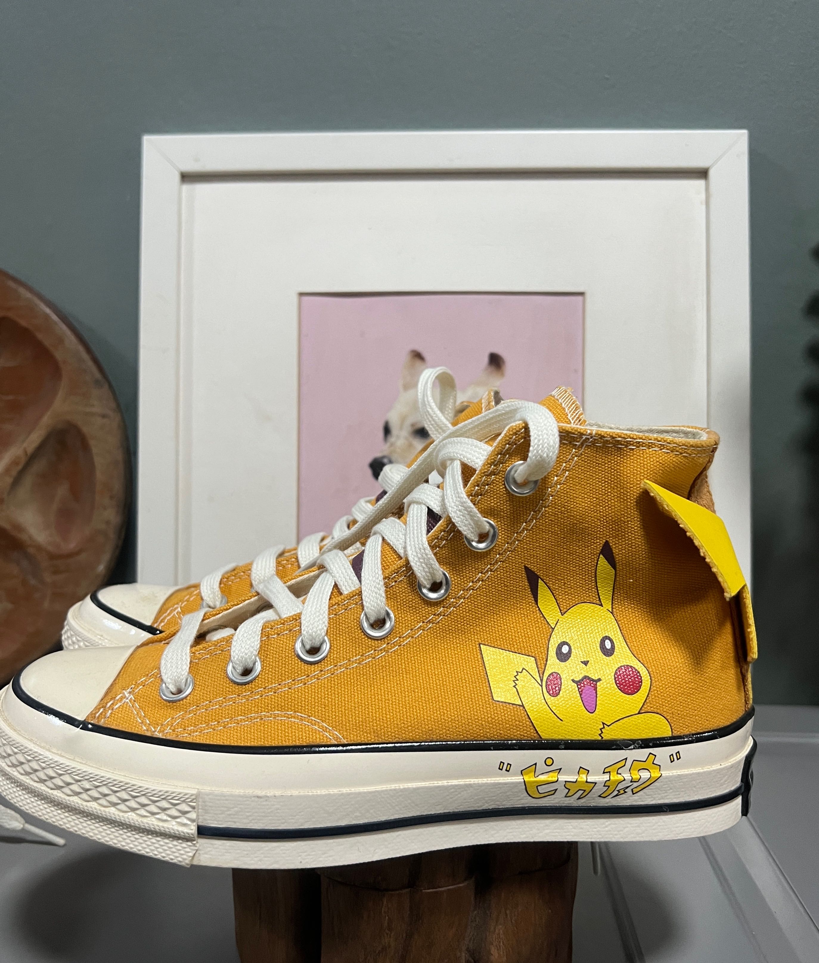 Converse, Shoes, Custom Painted Pikachu Pokmon Converse Low Tops