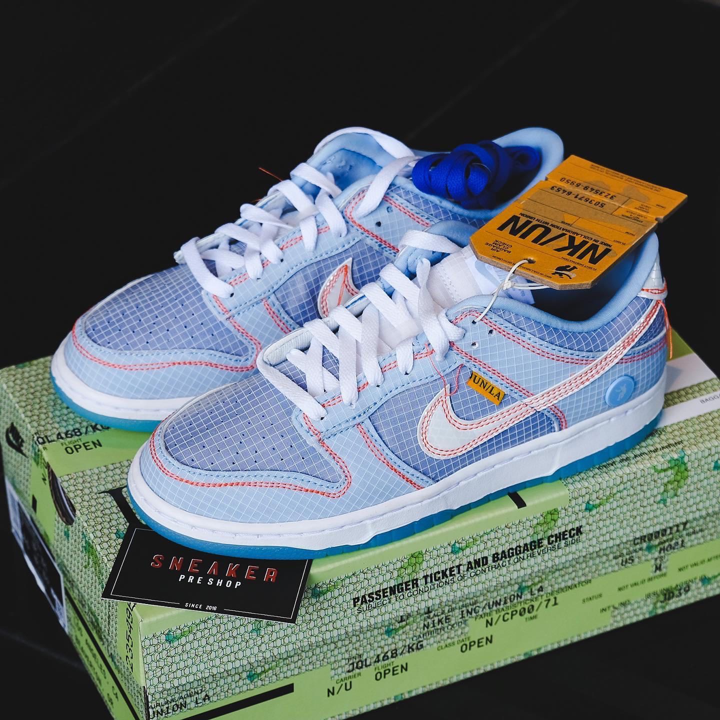 Nike Dunk Low x Union LA Passport Pack Argon LINE SHOPPING