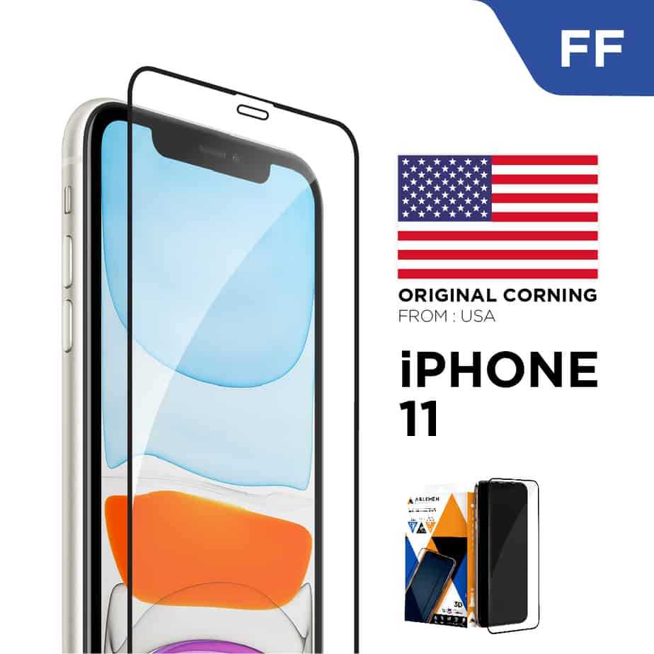ฟิล์มกระจกปกป้องจอ iPhone 11/XR ชนิดเต็มจอ (FF Corning Gorilla Glass
