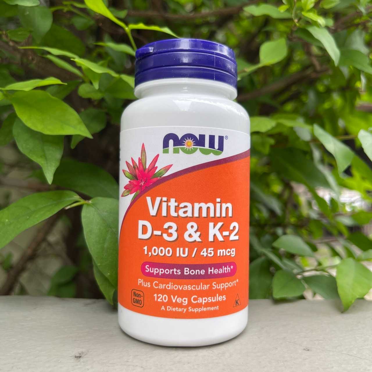 NOW Foods Vitamin D3 & K2, 120 Veg Capsules LINE SHOPPING