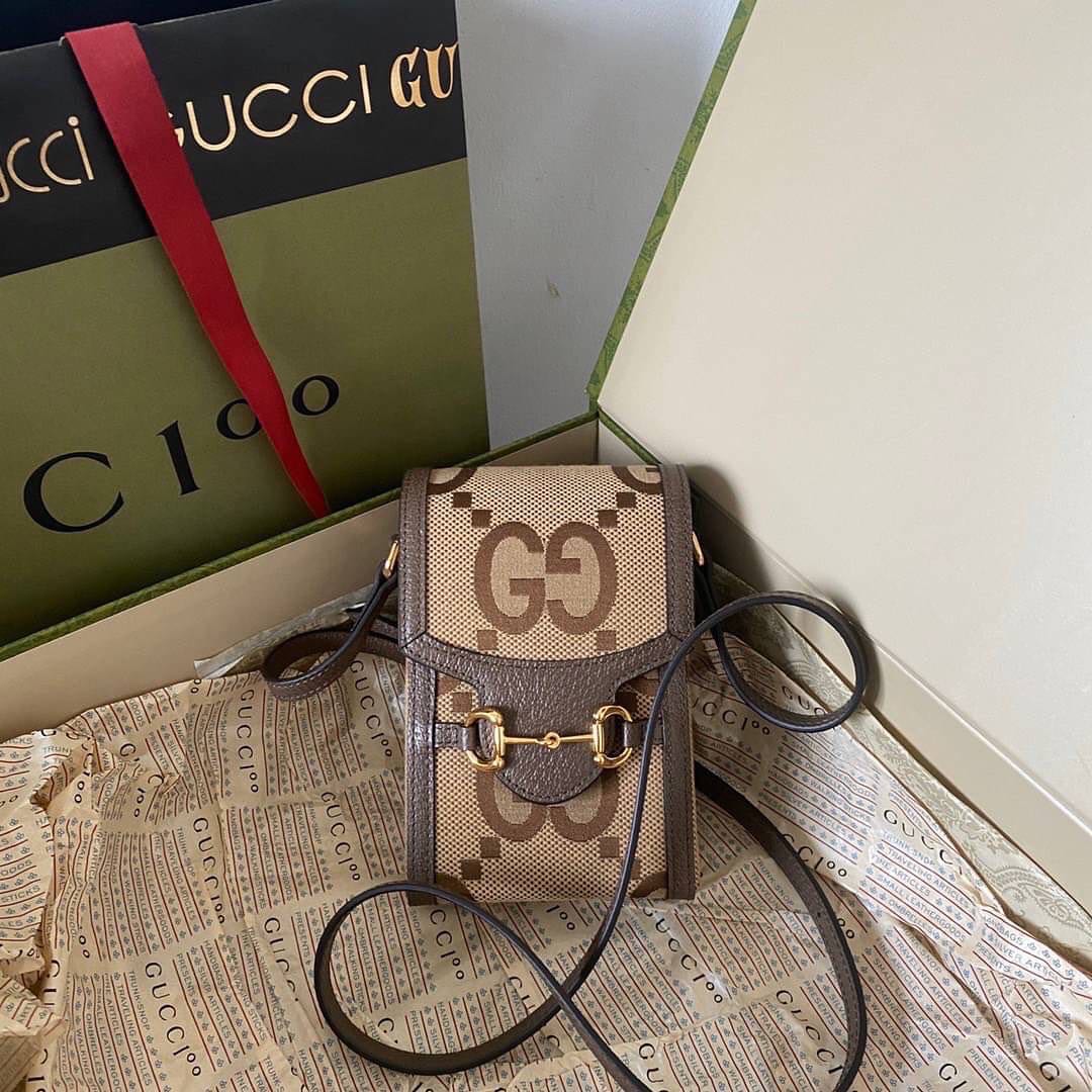 Gucci Ophidia Jumbo GG Phone Bag