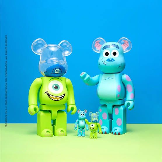 フィギュアBE@RBRICK MIKE & SULLEY set 100％ & 400％