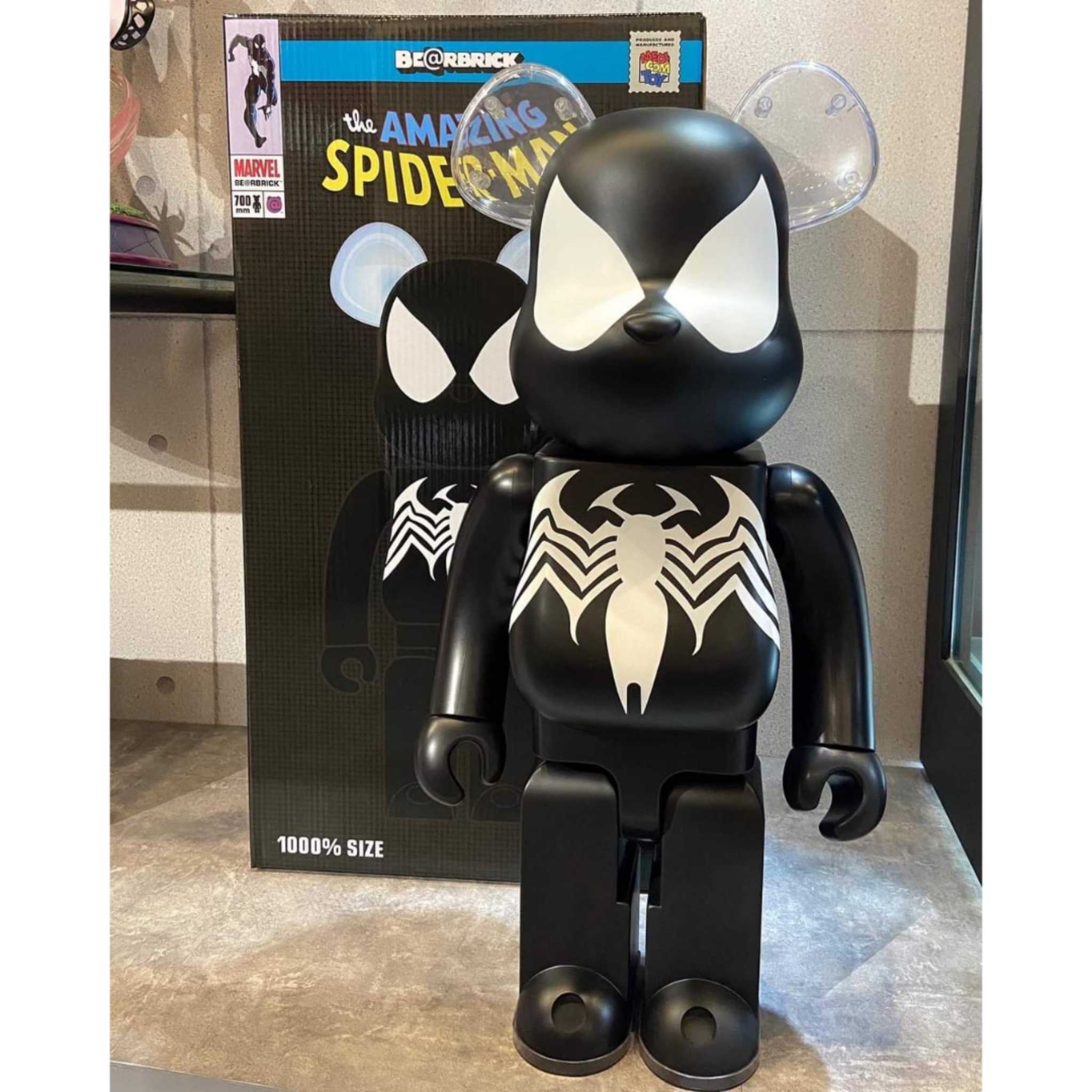 Be@rbrick Marvel Spiderman Black costume 1000% | LINE SHOPPING