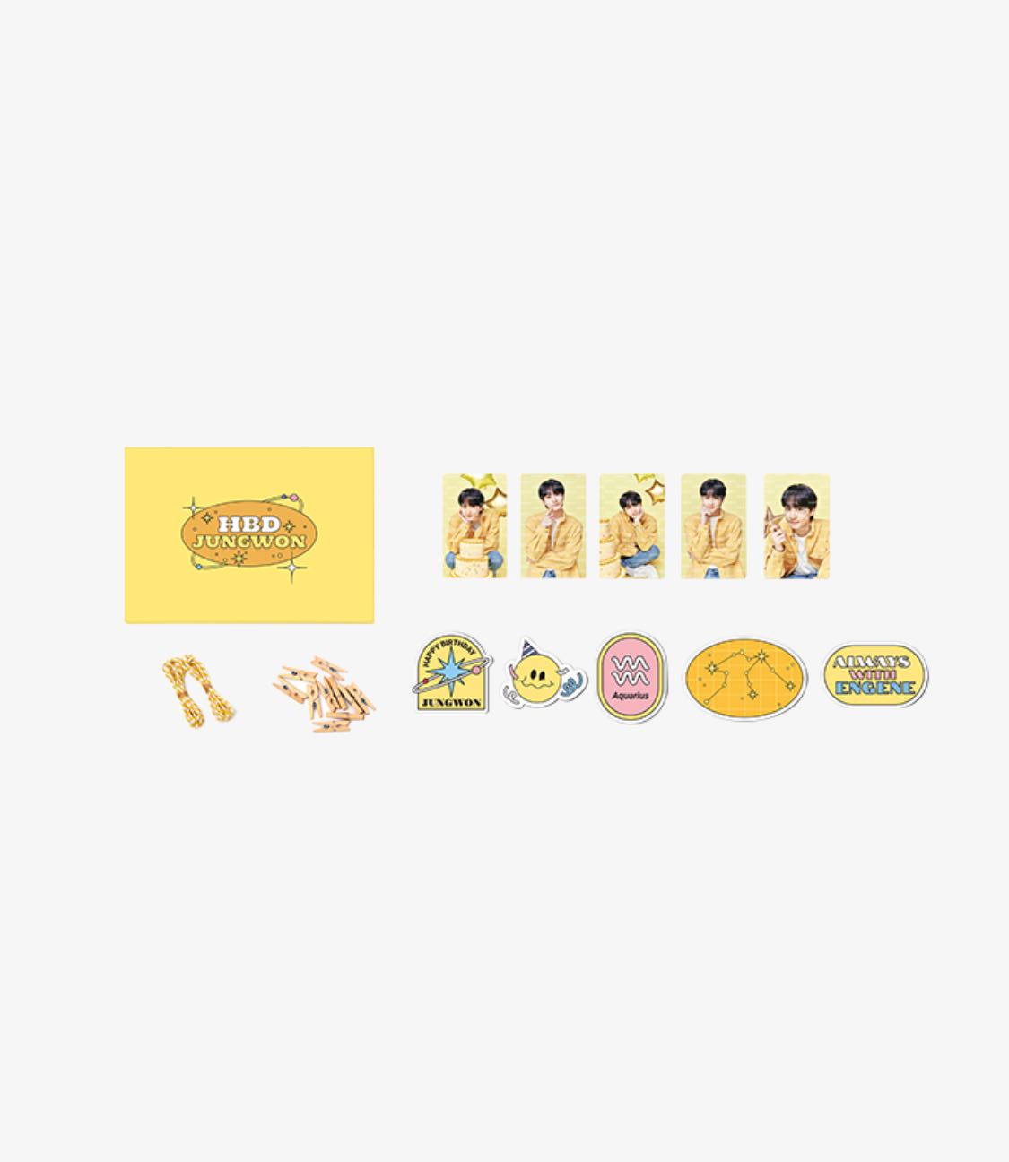 พร้อมส่ง) Jungwon's Birthday Merch (diy photocard garland)