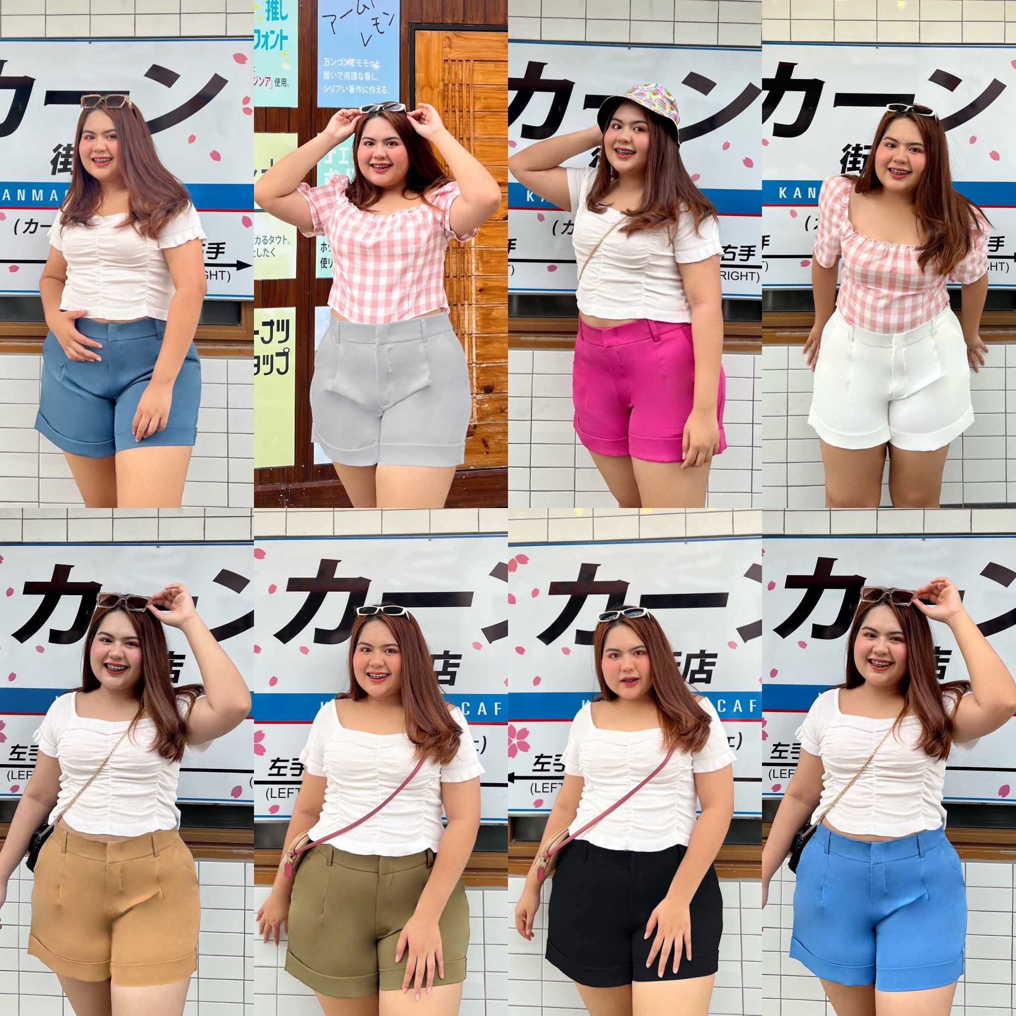 กางเกงขาสั้นสาวอวบรุ่น Mabelle (Size Xl-5Xl) | Line Shopping