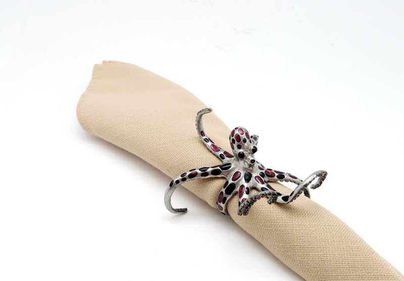 Octopus napkin clearance rings