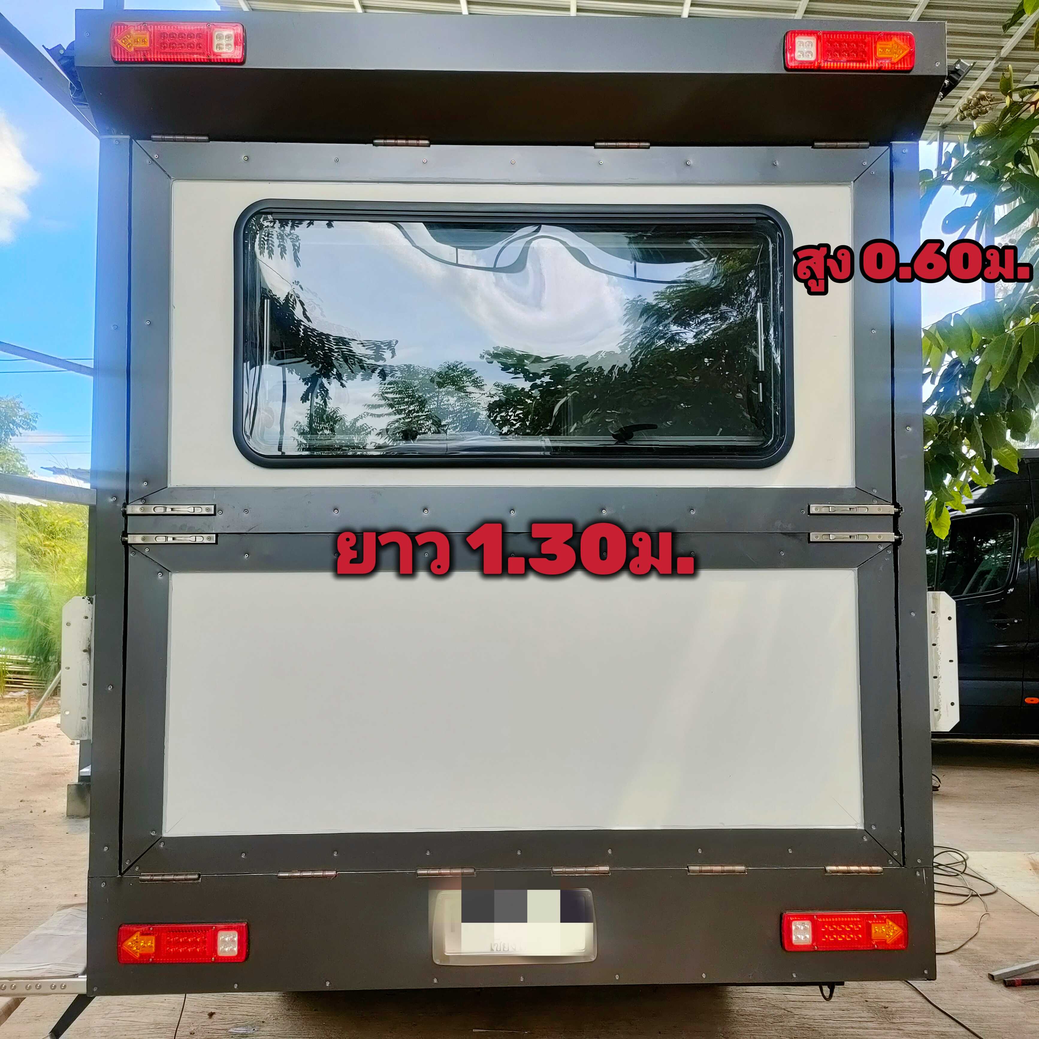หน้าต่างรถRVขนาด ยาว 1.30ม..x0.60ม.มีมุ้งและม่านในตัว | LINE SHOPPING