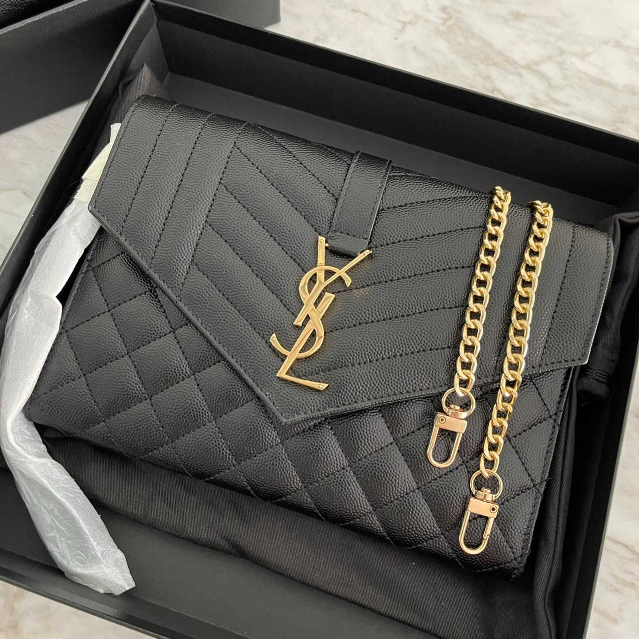 ysl envelope clutch