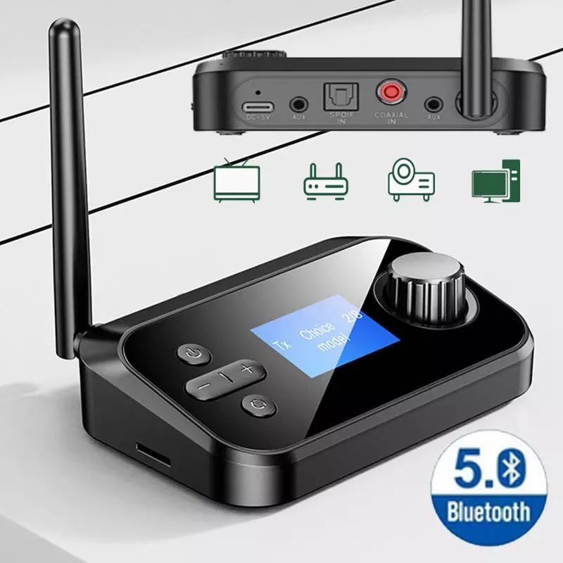 Bluetooth 5.0 Audio Transmitter Receiver With Mic Stereo Optical