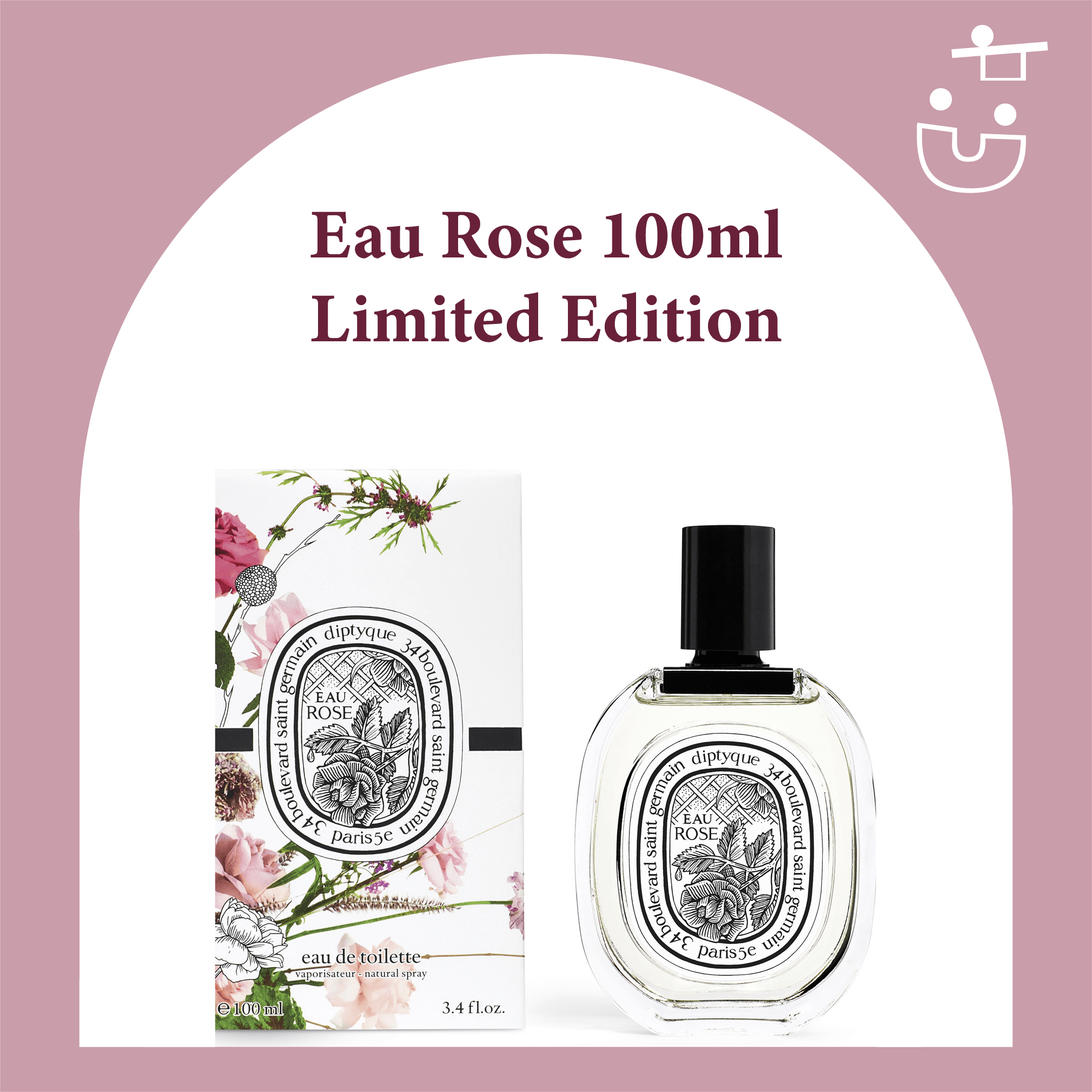 Diptyque 2.5 oz. Eau Rose Eau de Parfum