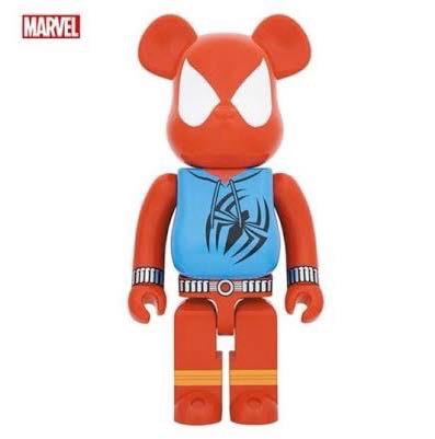 Bearbrick SCARLET SPIDER & BE@RBRICK SPIDER-MAN BLACK COSTUME 1000