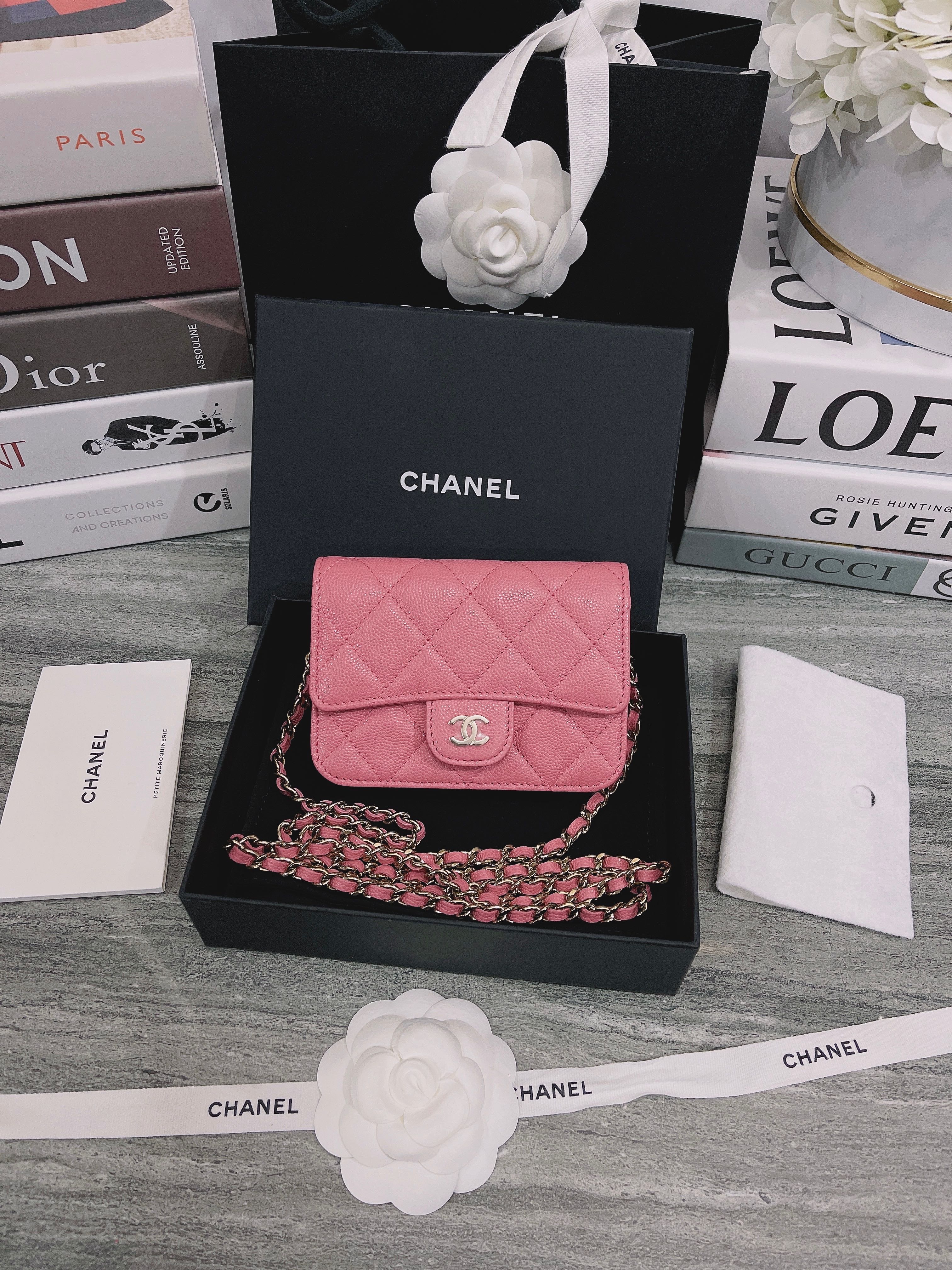 Chanel Classic Mini Card Holder on Chain