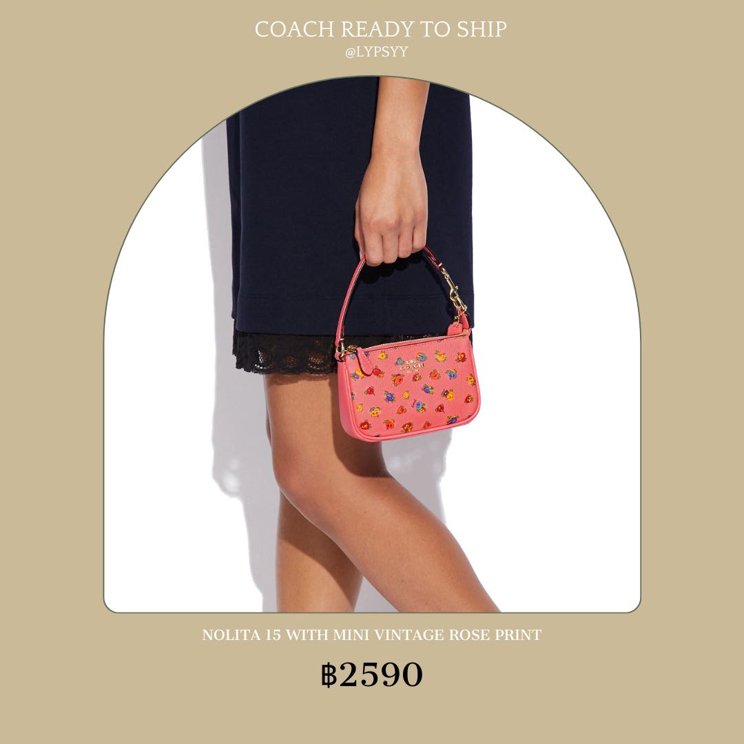 COACH®  Nolita 15 With Mini Vintage Rose Print