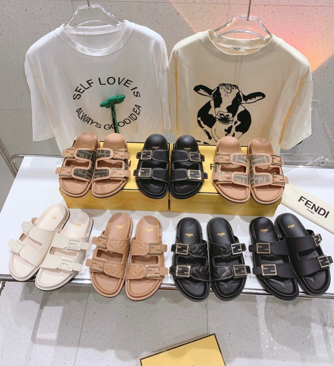 Birkenstock fendi cheap