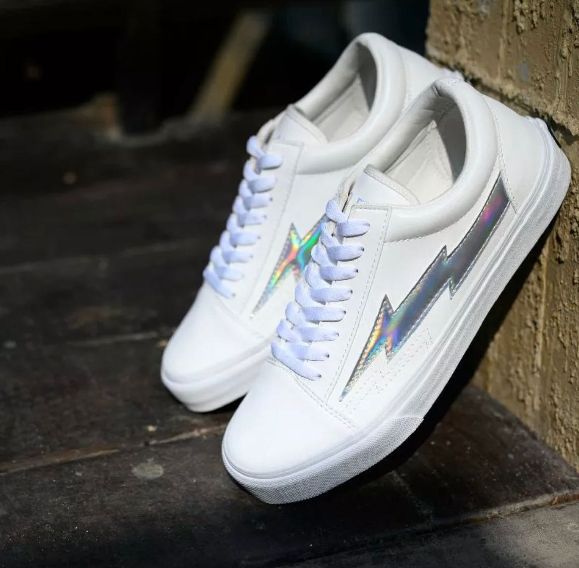 Vans Revenge x Storm white PU 3M LINE SHOPPING