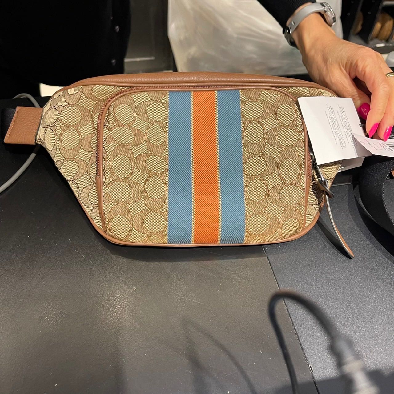 Varsity belt bag shop