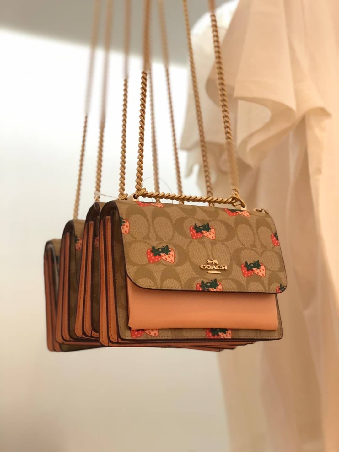 Coach Mini Klare Strawberry Print Crossbody Bag