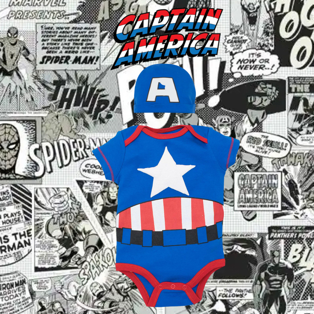Captain america baby clothes sales