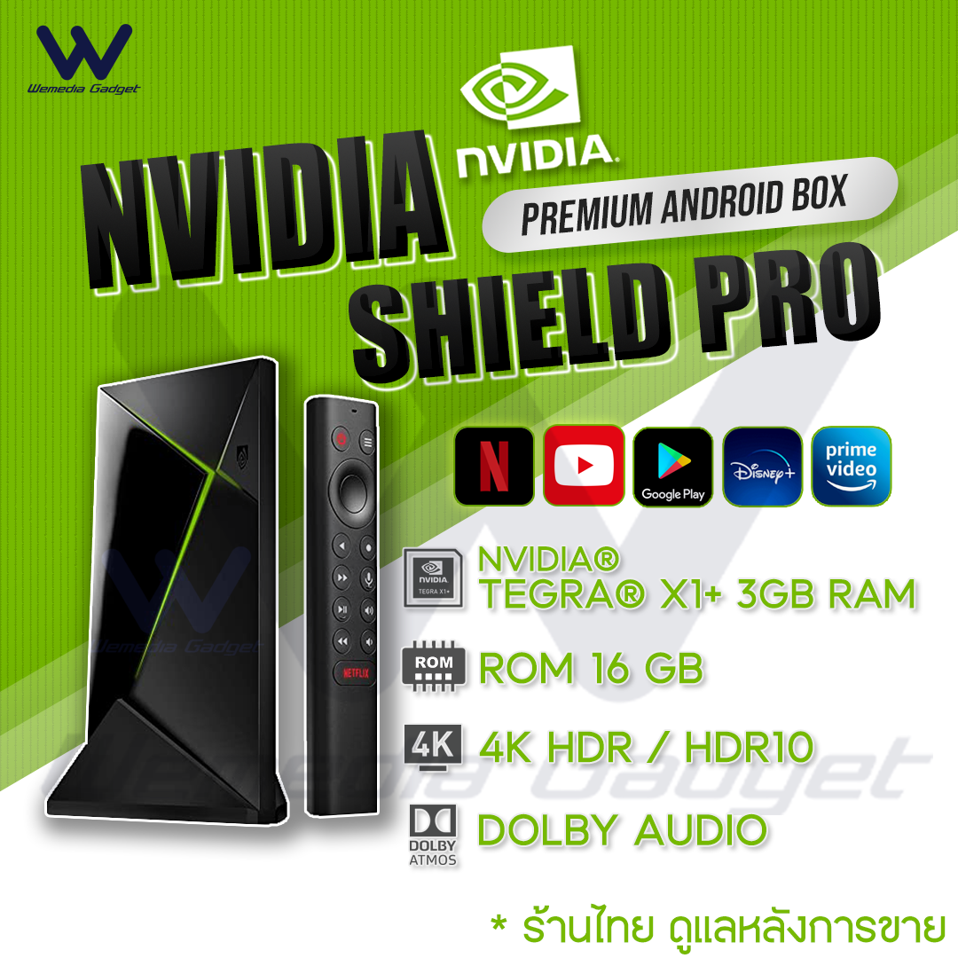 NVIDIA SHIELD TV Pro - The Best Android TV Box 2023 - 3GB Ram & 16GB Rom -  Android11 - Tegra X1+ 