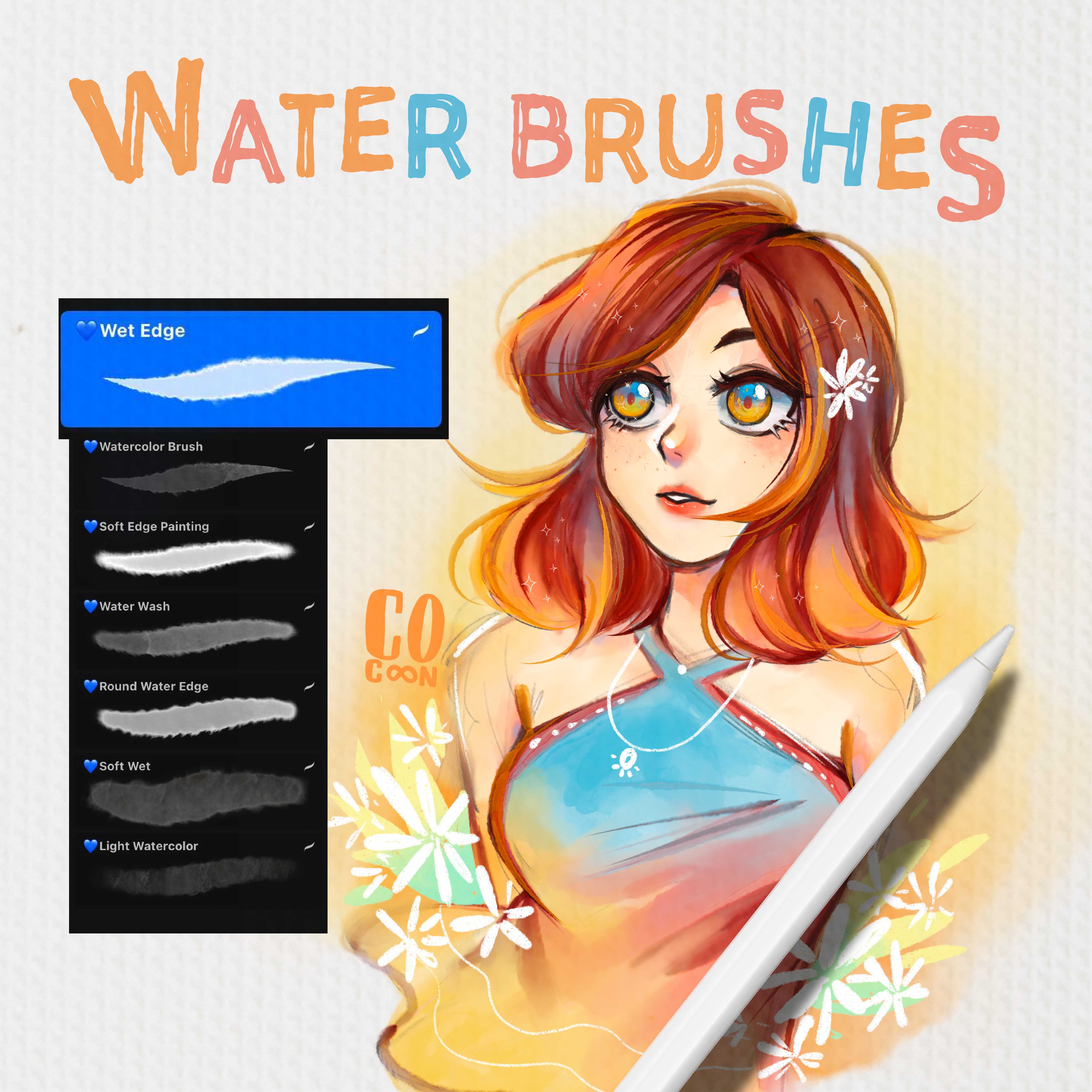 Procreate Watercolor Brushes LINE SHOPPING