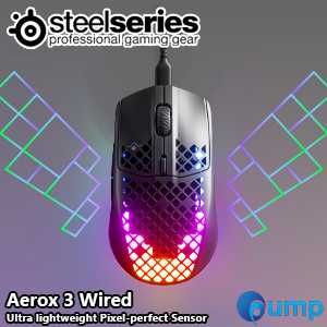 SteelSeries Aerox 3 Wired Optical Ultra-lightweight Design - Black
