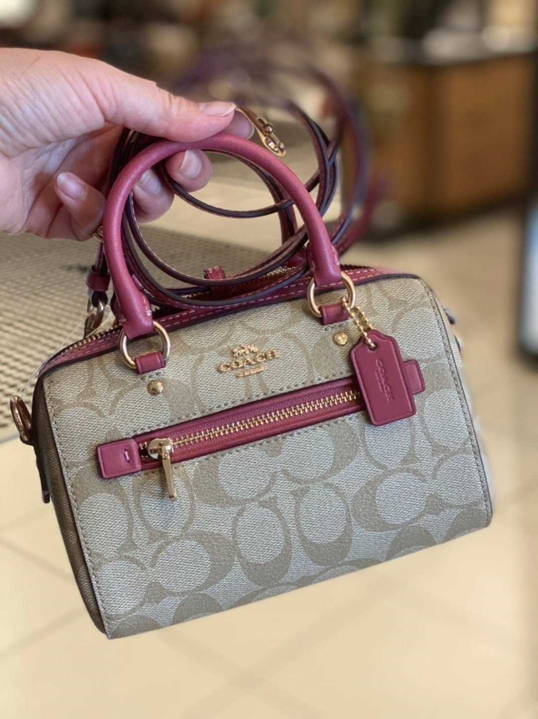 Coach mini rowan store satchel bag charm