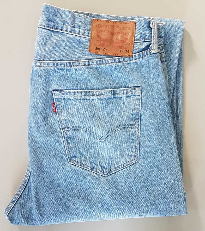 Levi's 501 ct white oak cone denim deals