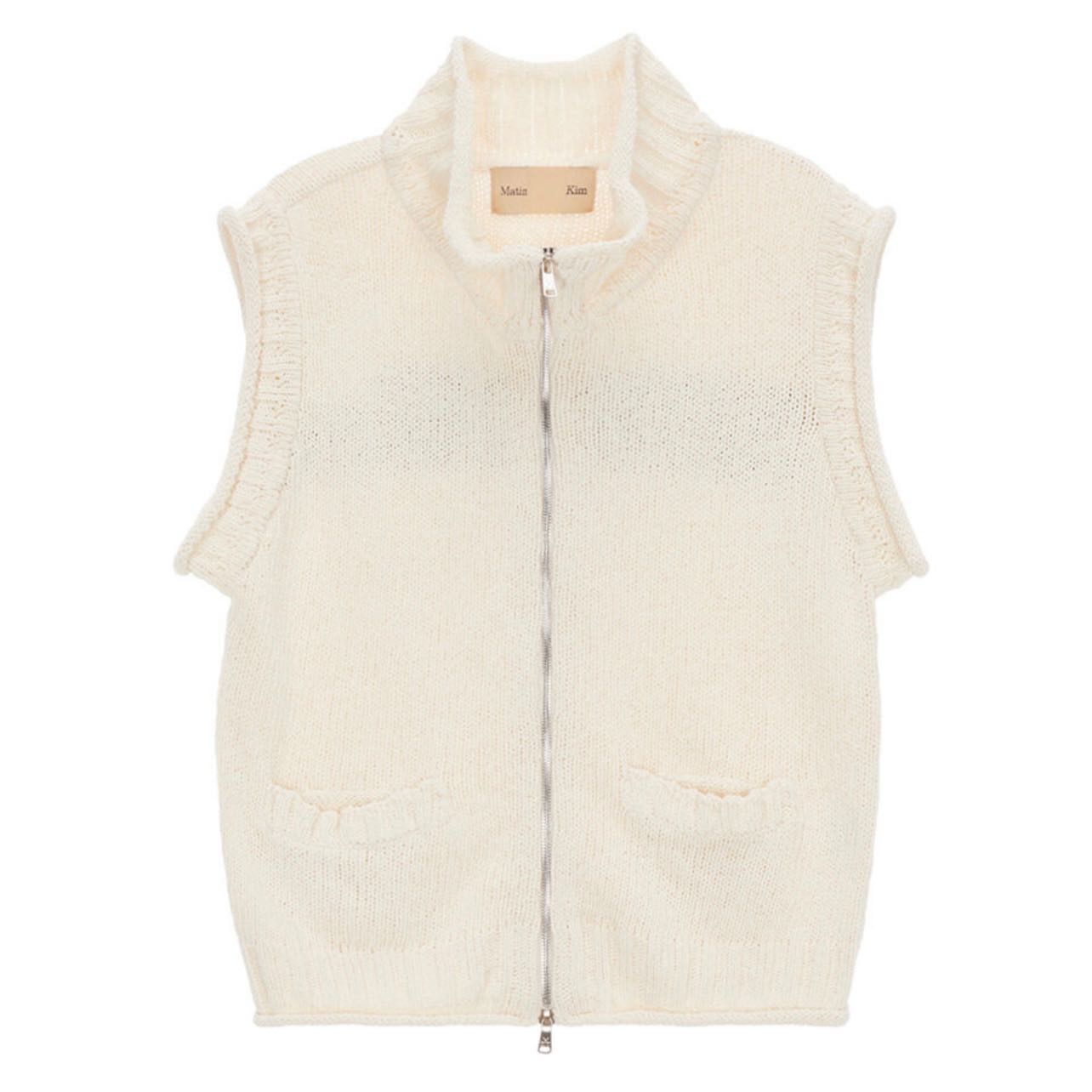 pre) matin kim - spell point knit vest (2 colors) | LINE SHOPPING