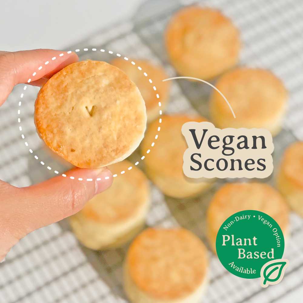 4ชิ้น_สโคนและสโคนวีแกนสูตรไม่หวาน #พร้อมทาน Normal Scones and Vegan ...