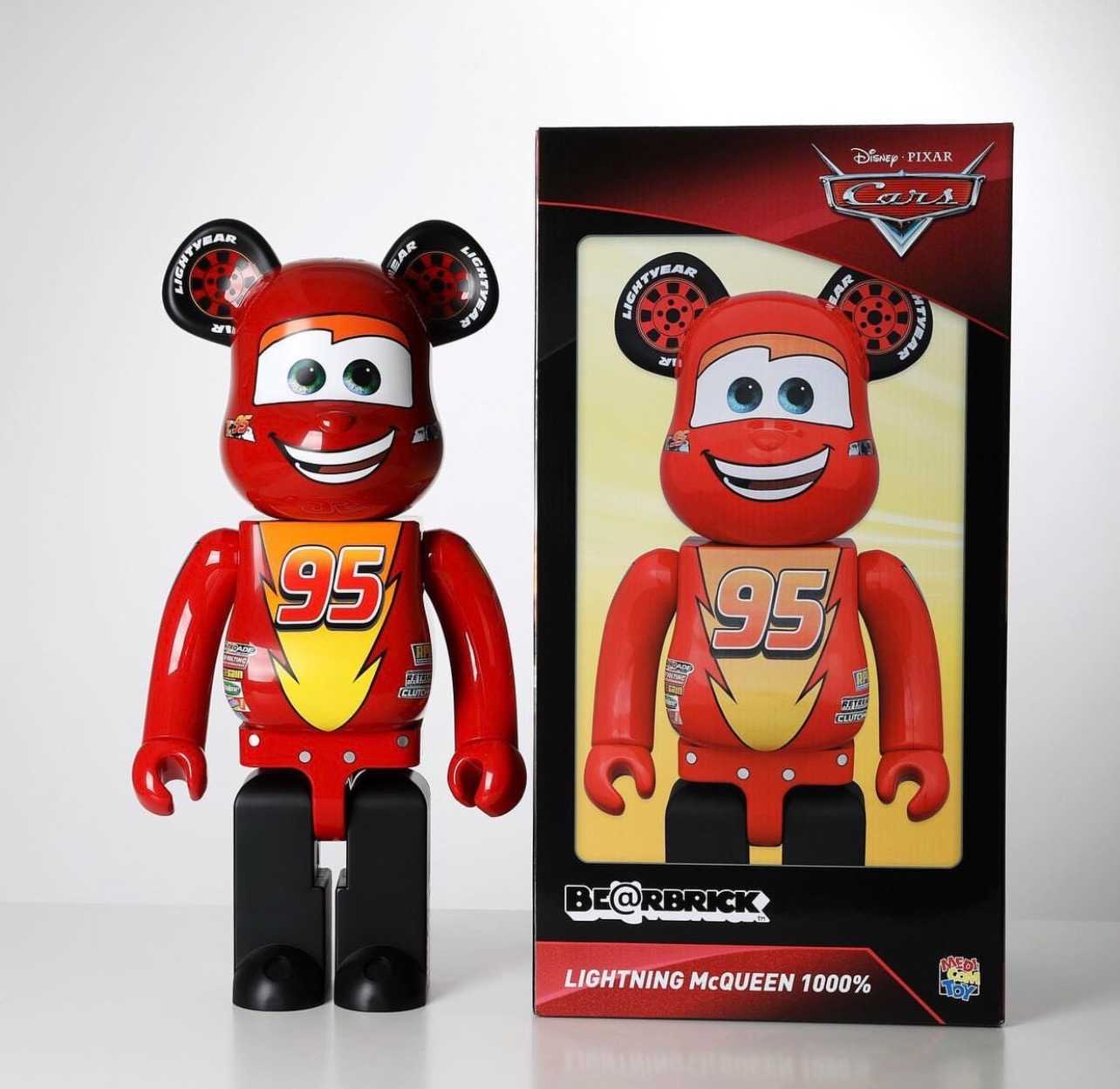 新品 BE@RBRICK LIGHTNING McQUEEN 1000％