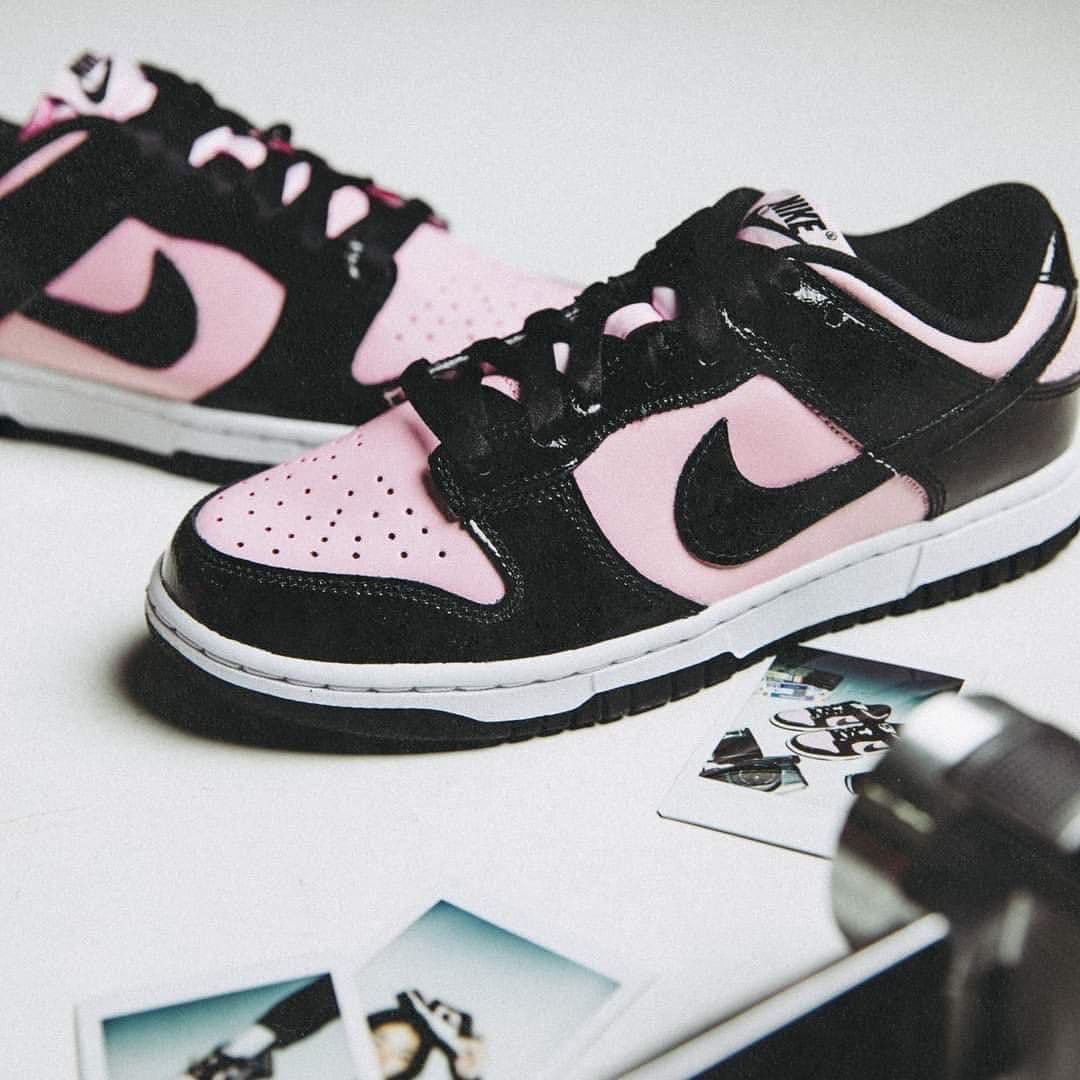 Nike sb dunk sales low black pink