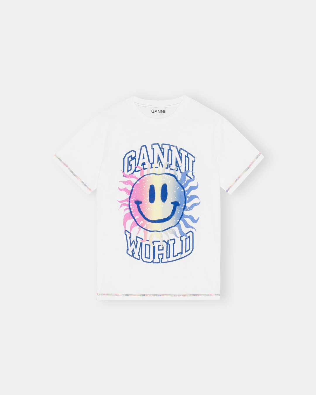GANNI | Smiley T-Shirt | LINE SHOPPING