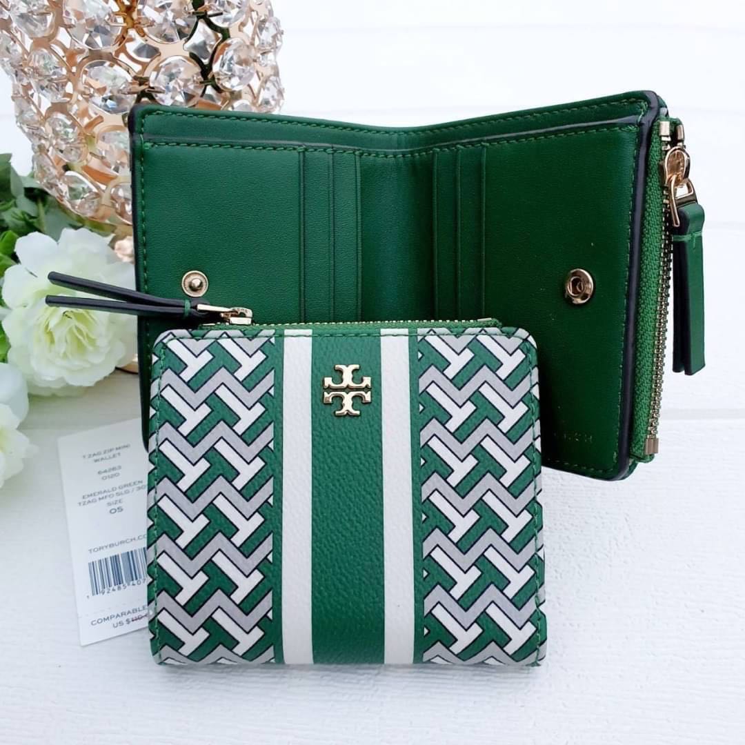 Tory burch t on sale zag mini wallet