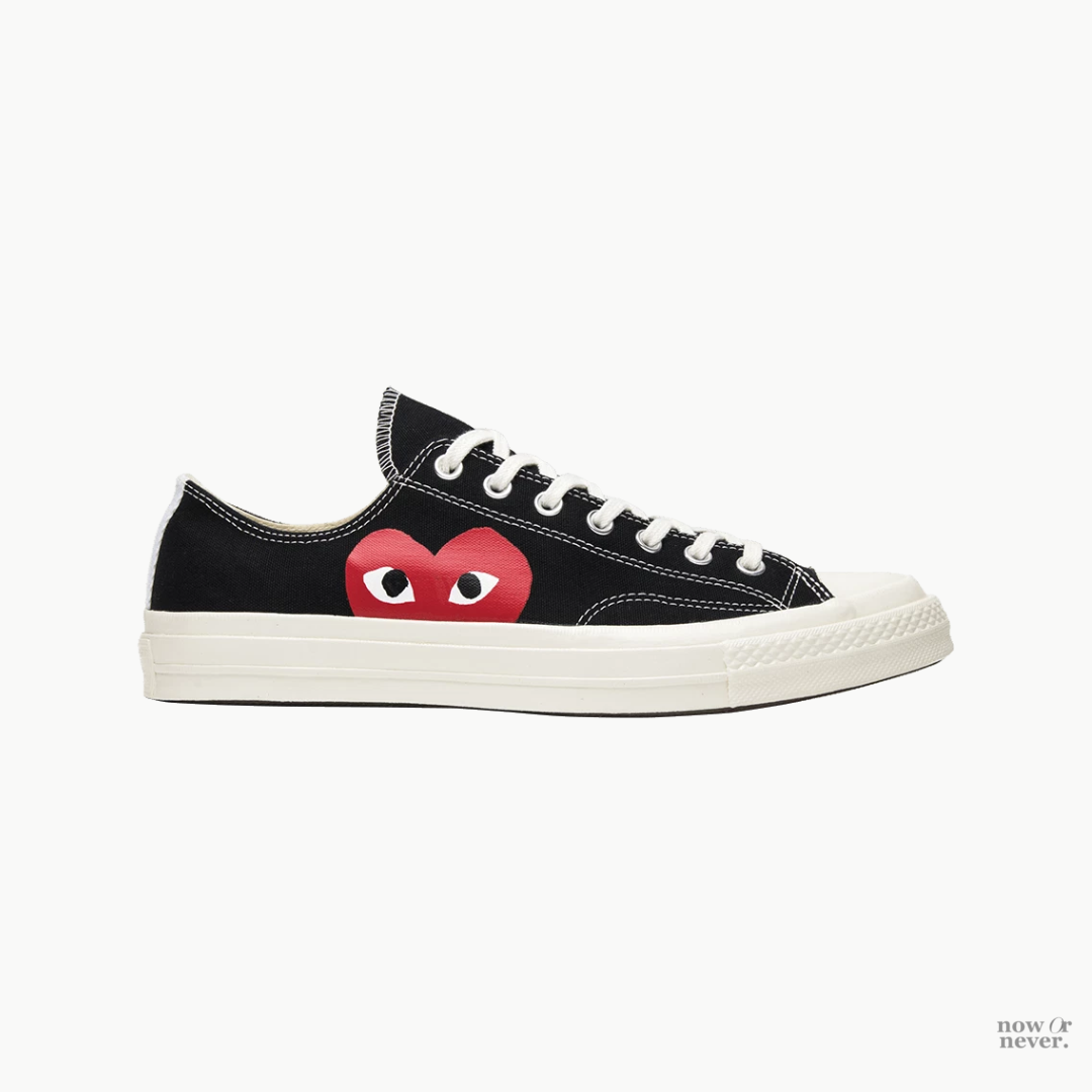PRE ORDER CONVERSE X PLAY COMME DES GARCONS CHUCK 70 OX BLACK
