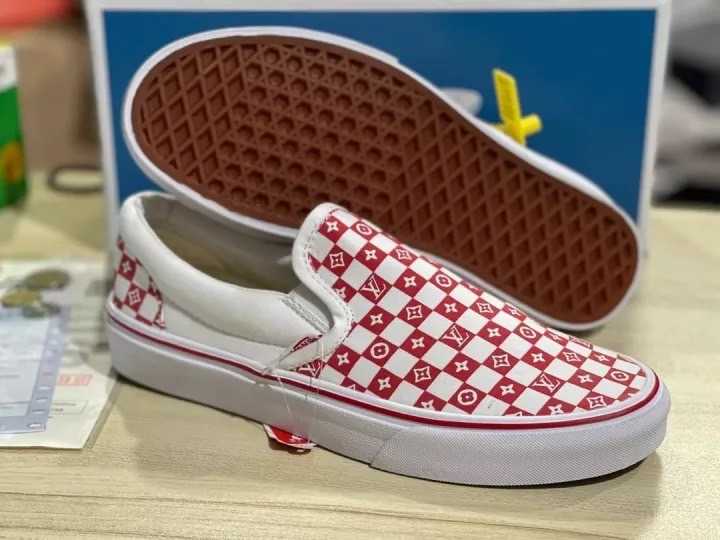 vuitton vans slip ons