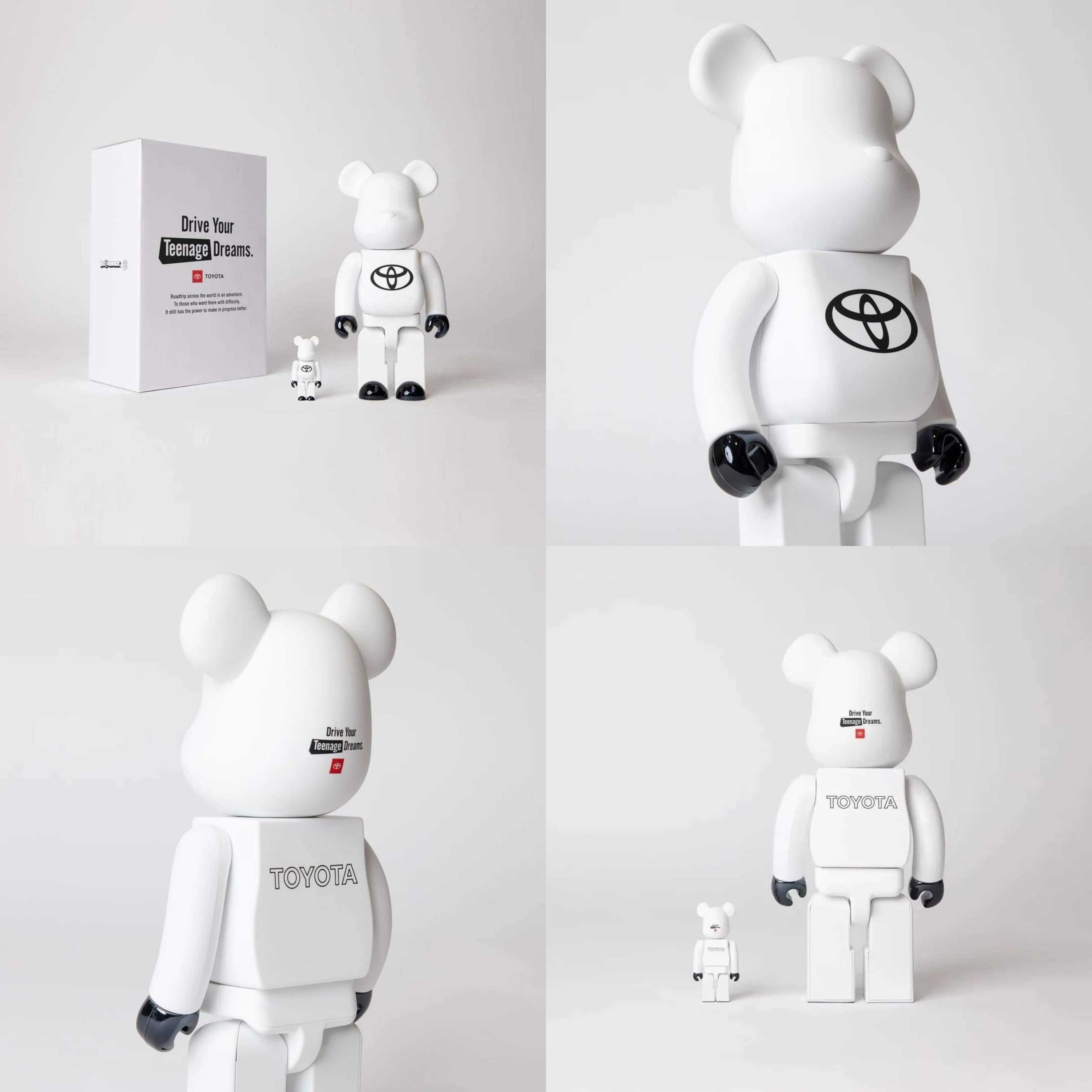 BE@RBRICK TOYOTA DRIVE YOUR TEENAGE DREAMS. WHITE 100%+400% | LINE