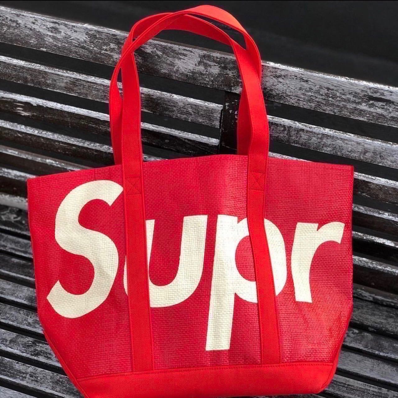 Supreme Red Tote Bag