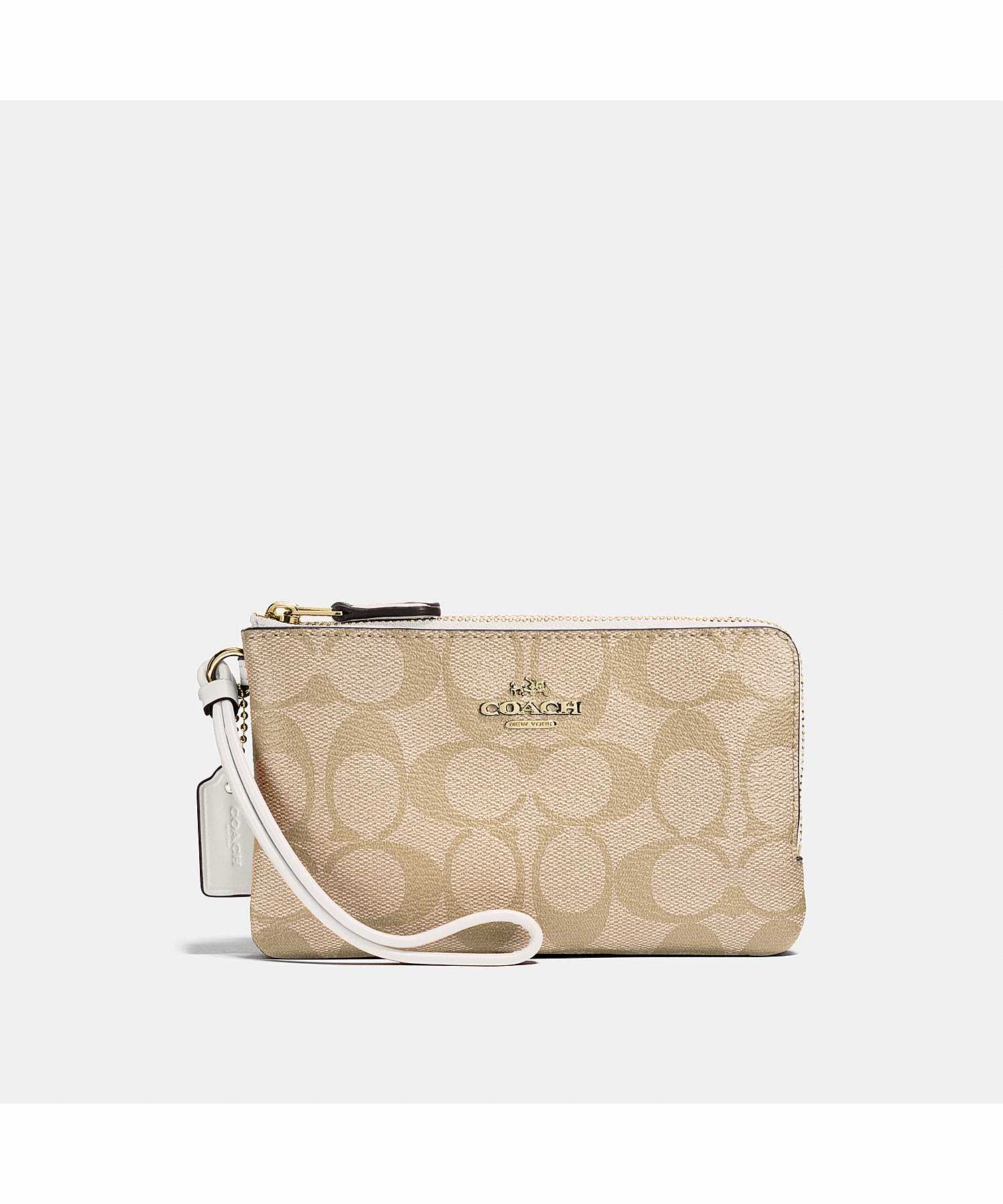 Coach f87591 double corner zip sales