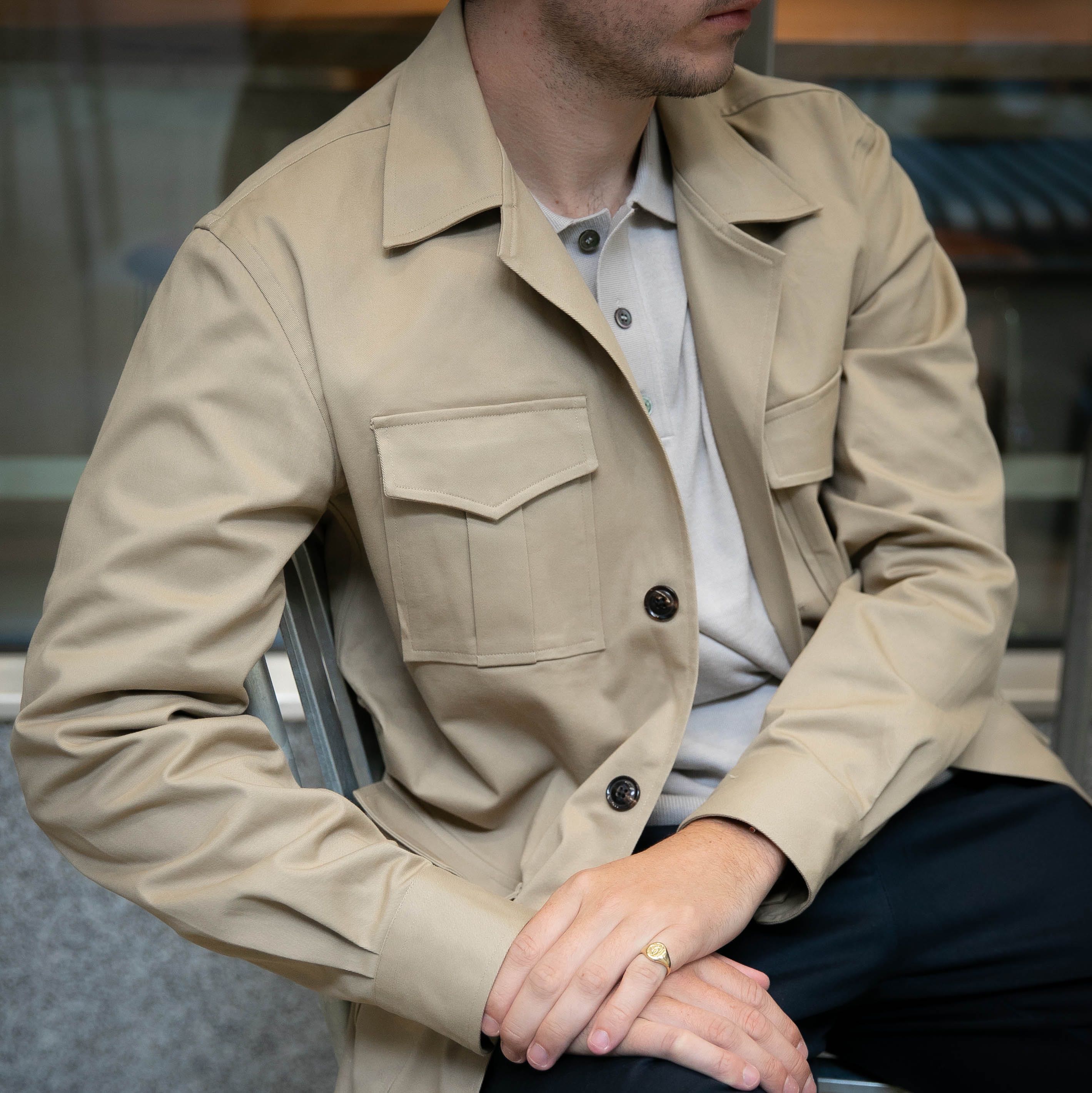 NEW Safari Jacket II Beige LINE SHOPPING