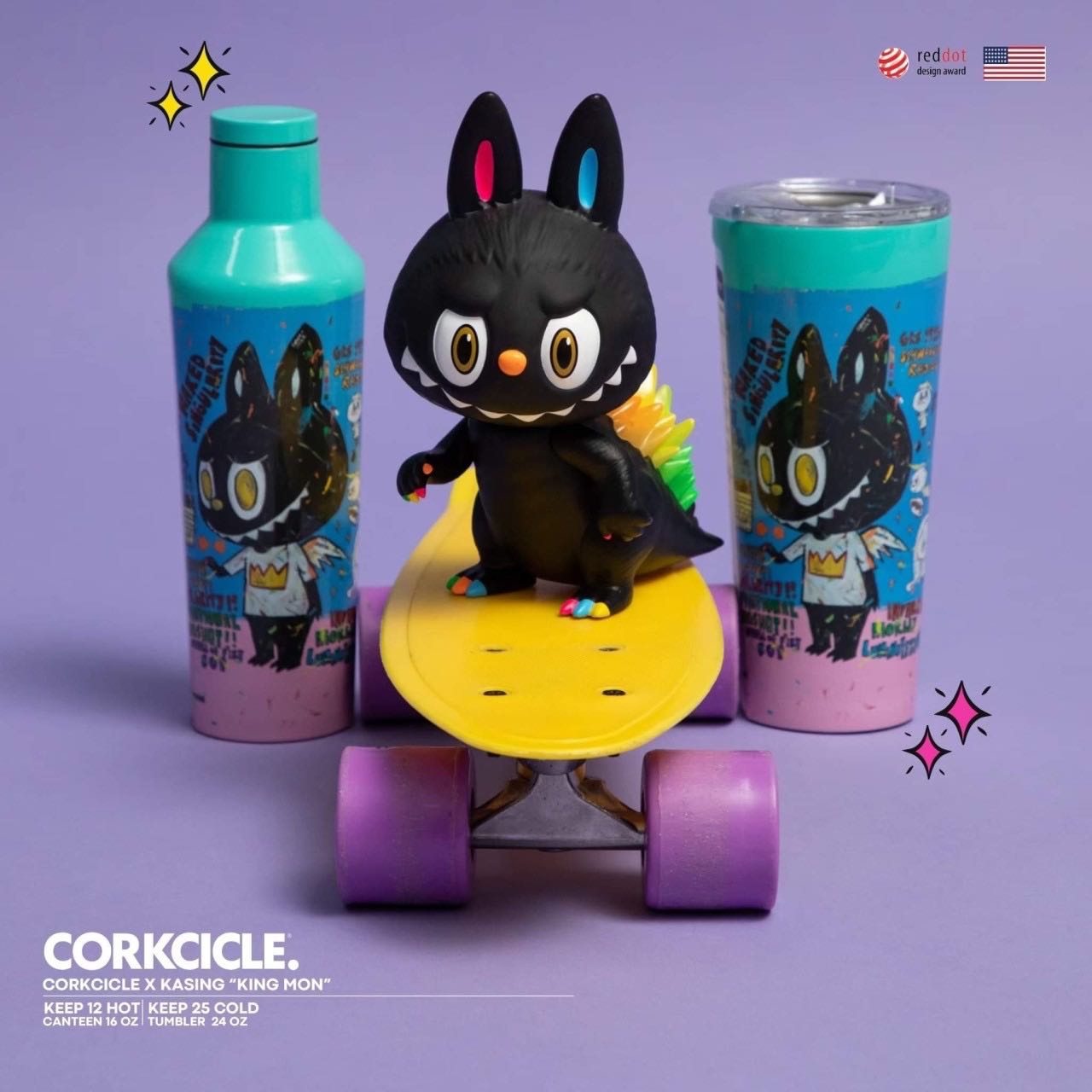 Corkcicle Labubu แก้ว+ขวด Canteen 16 oz Tumbler 24 oz คู่ละ 4900 บาท ...