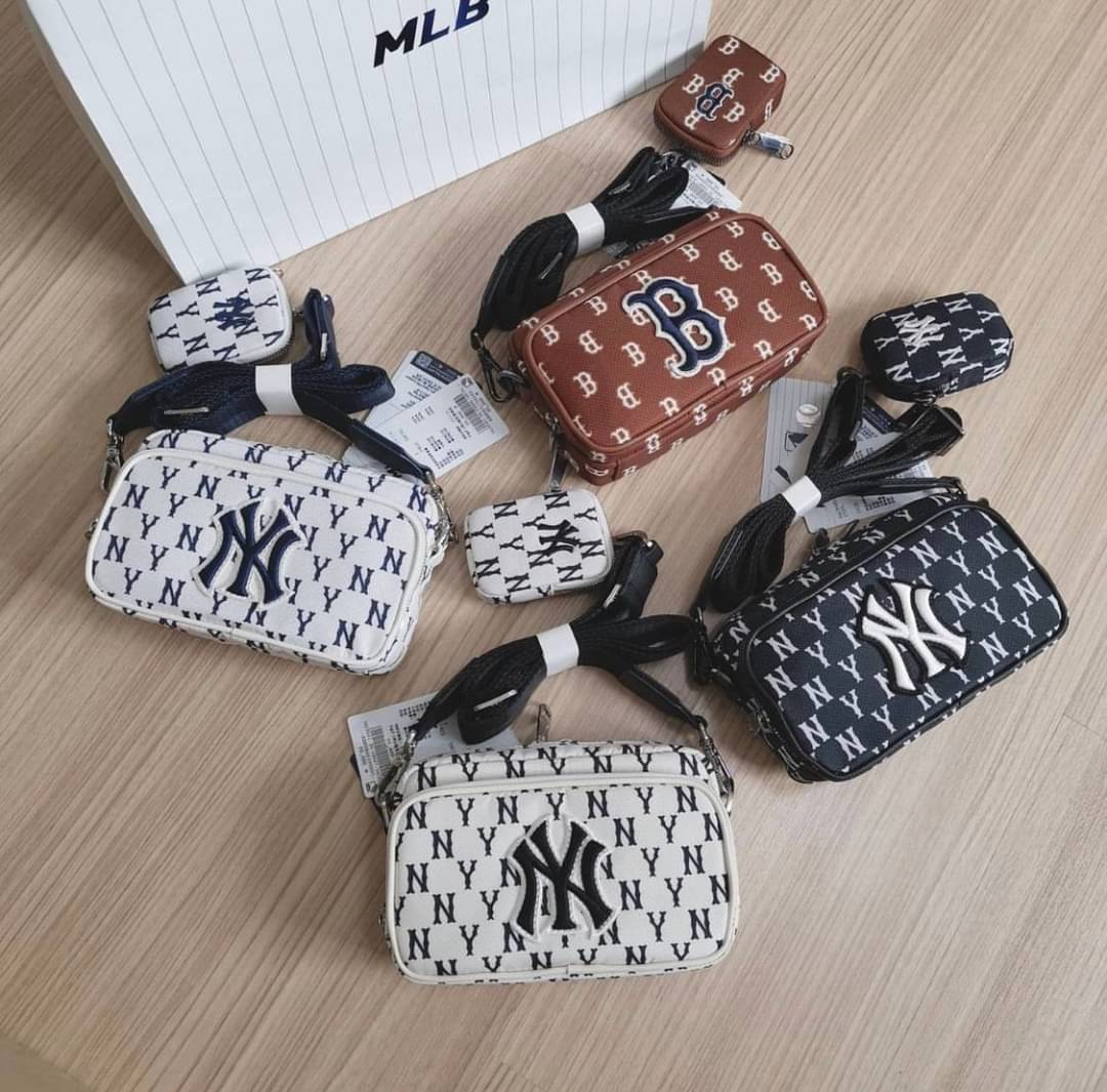 MLB Korea Monogram Mini Cross Bag