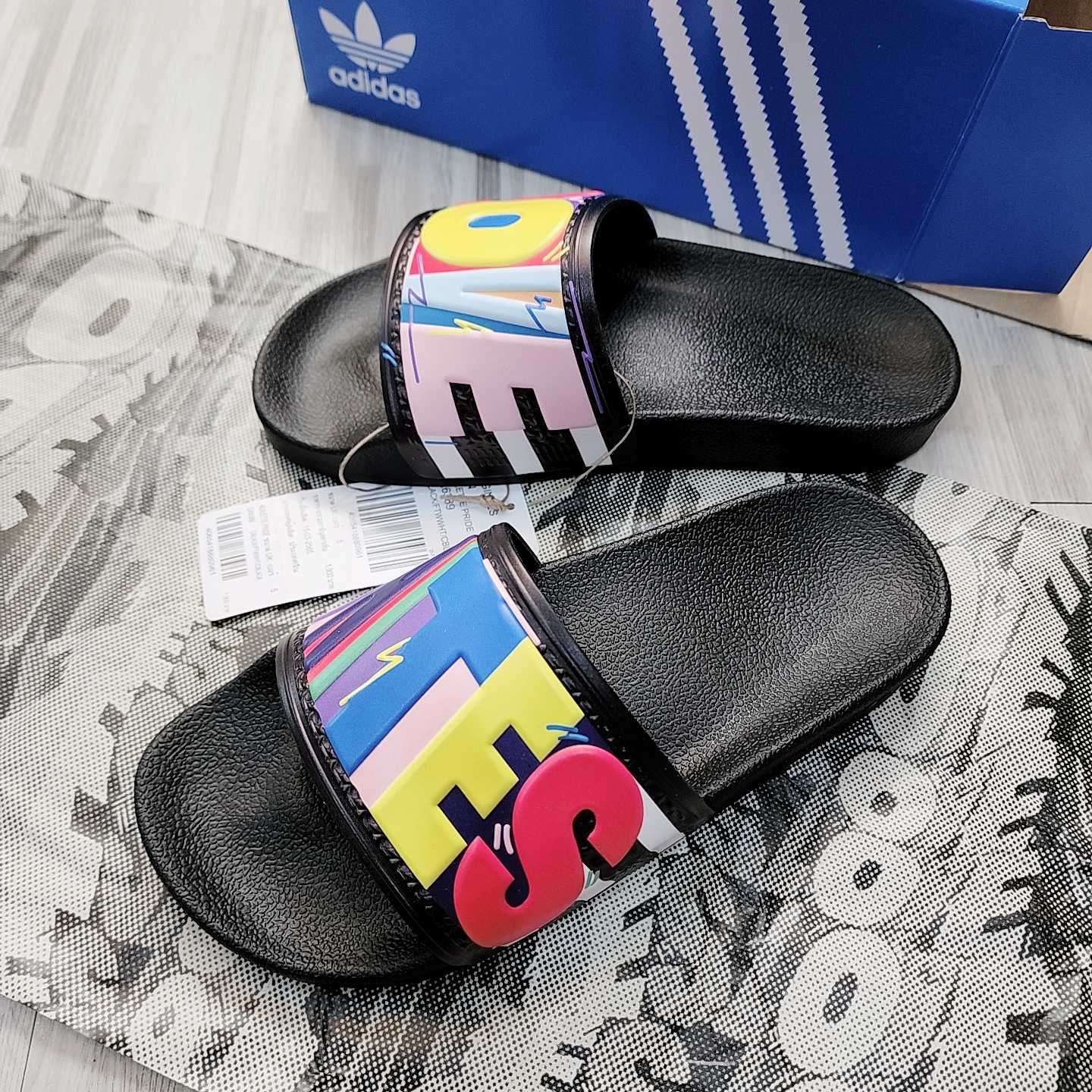 Adidas love unites slides cheap