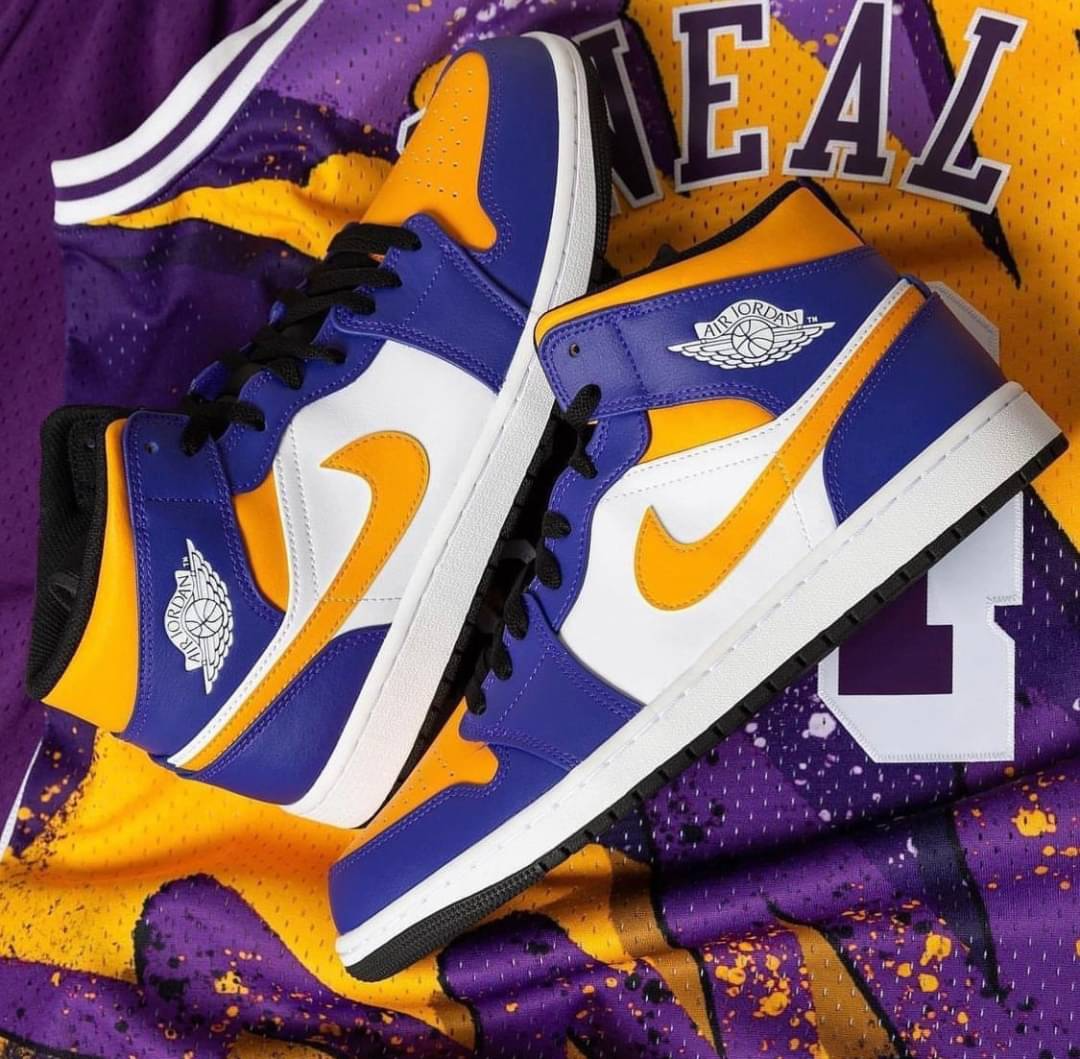 Nike online aj1 lakers