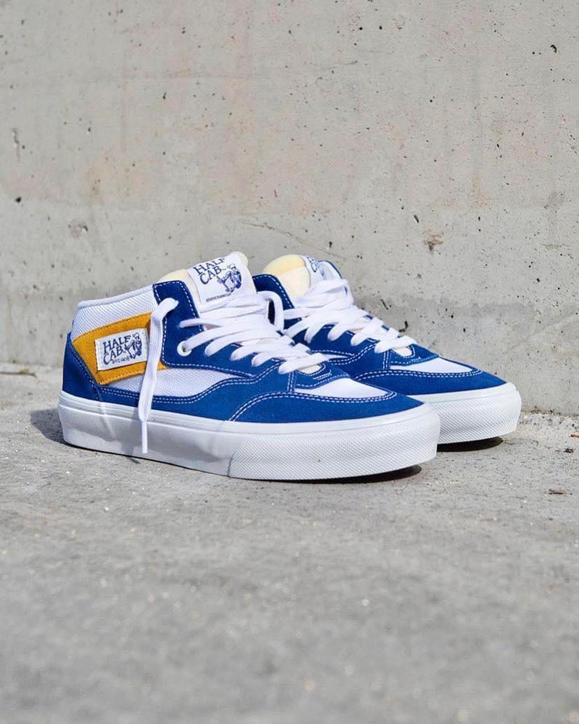 yellow half cab vans