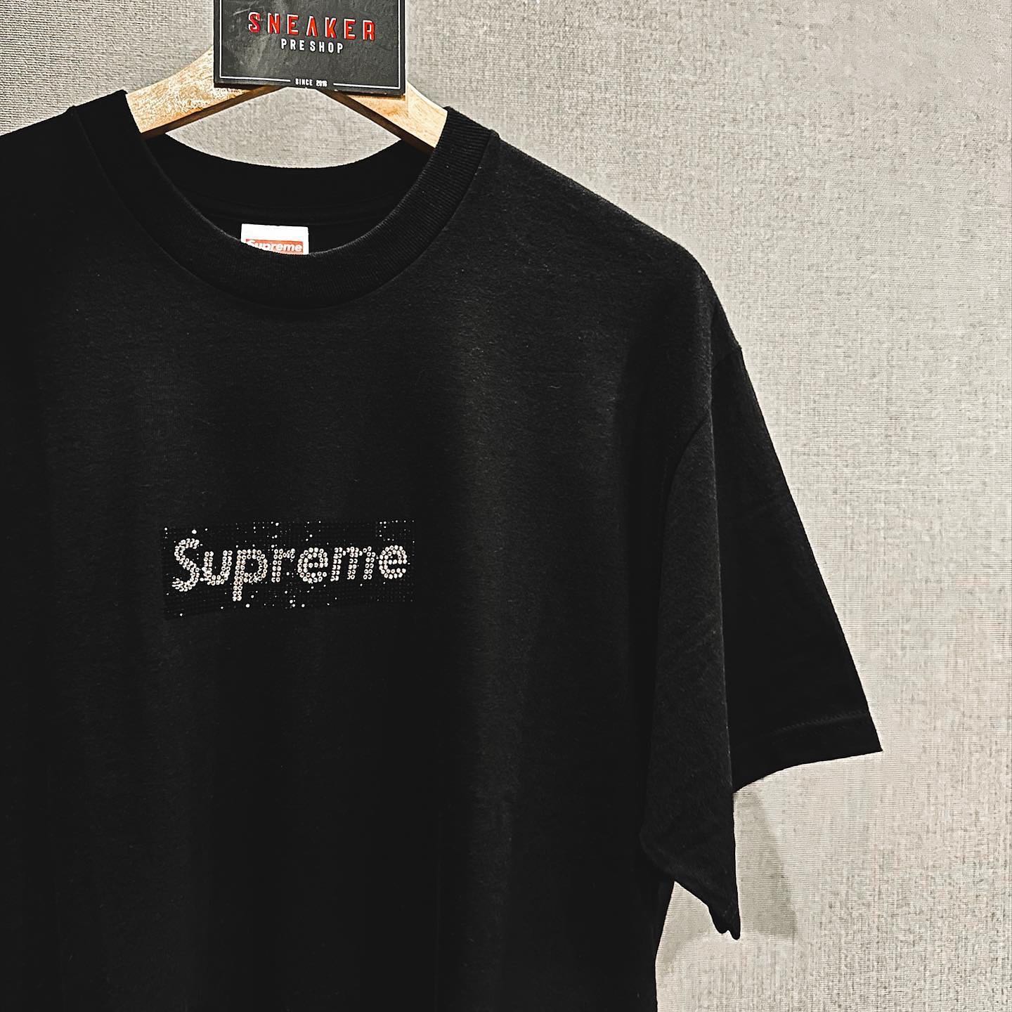 Swarovski Box Logo Tee Black❗️