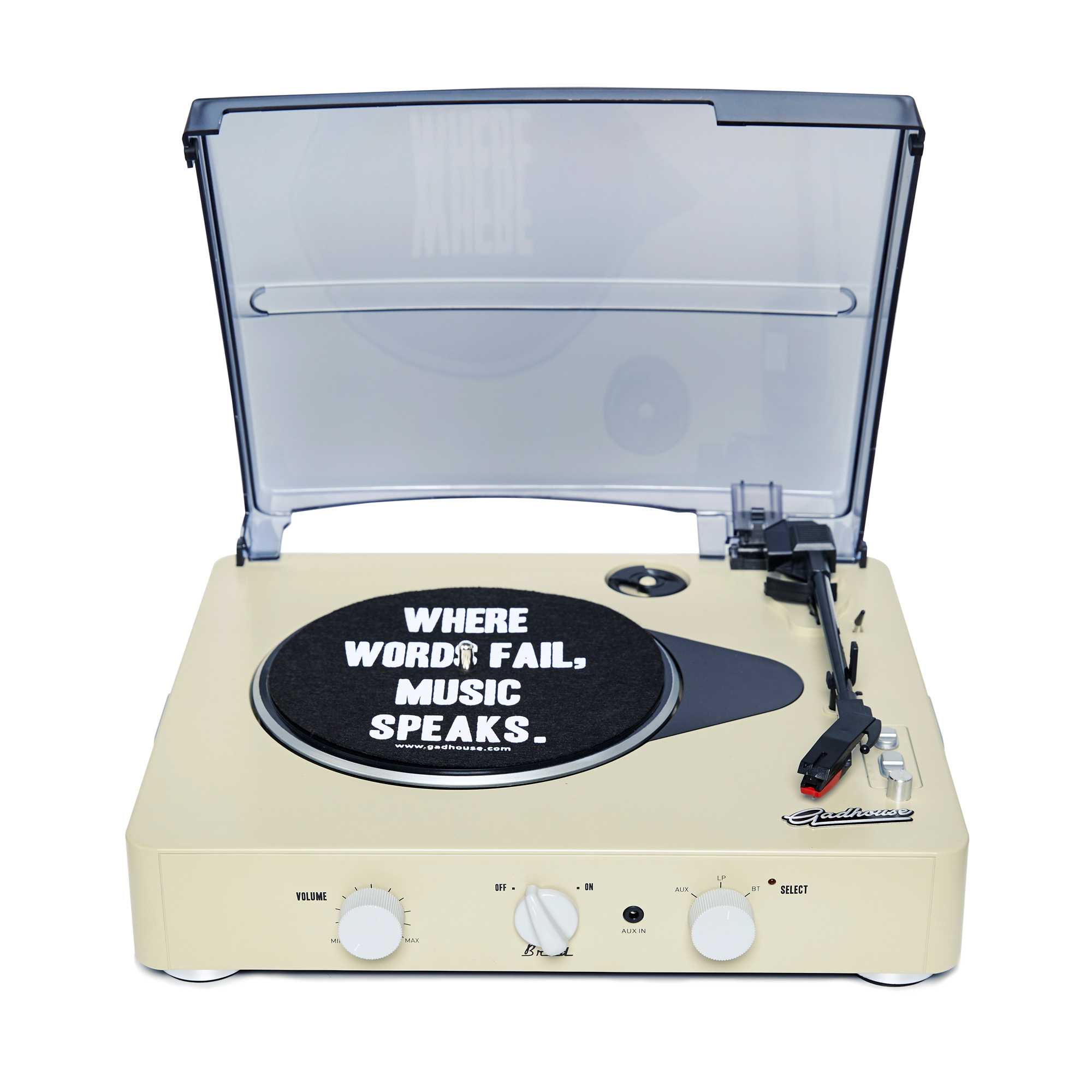 Brad Retro Record Player Retro Ivory | LINE SHOPPING